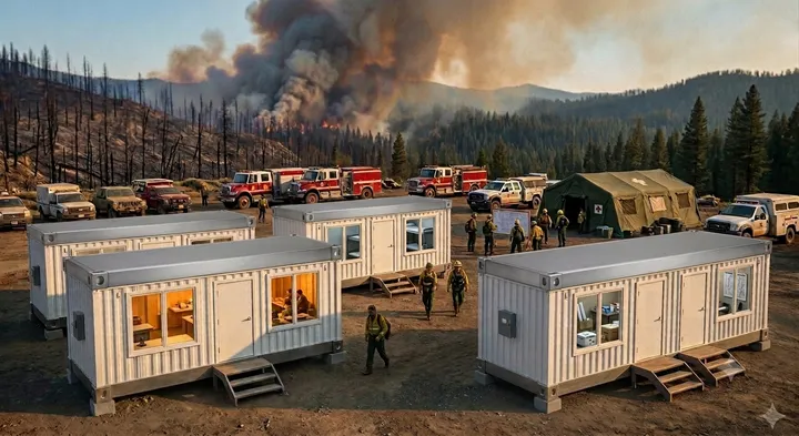 U-Mod wildfire response deployment