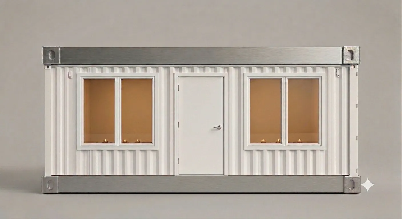 A UMod modular unit at dusk